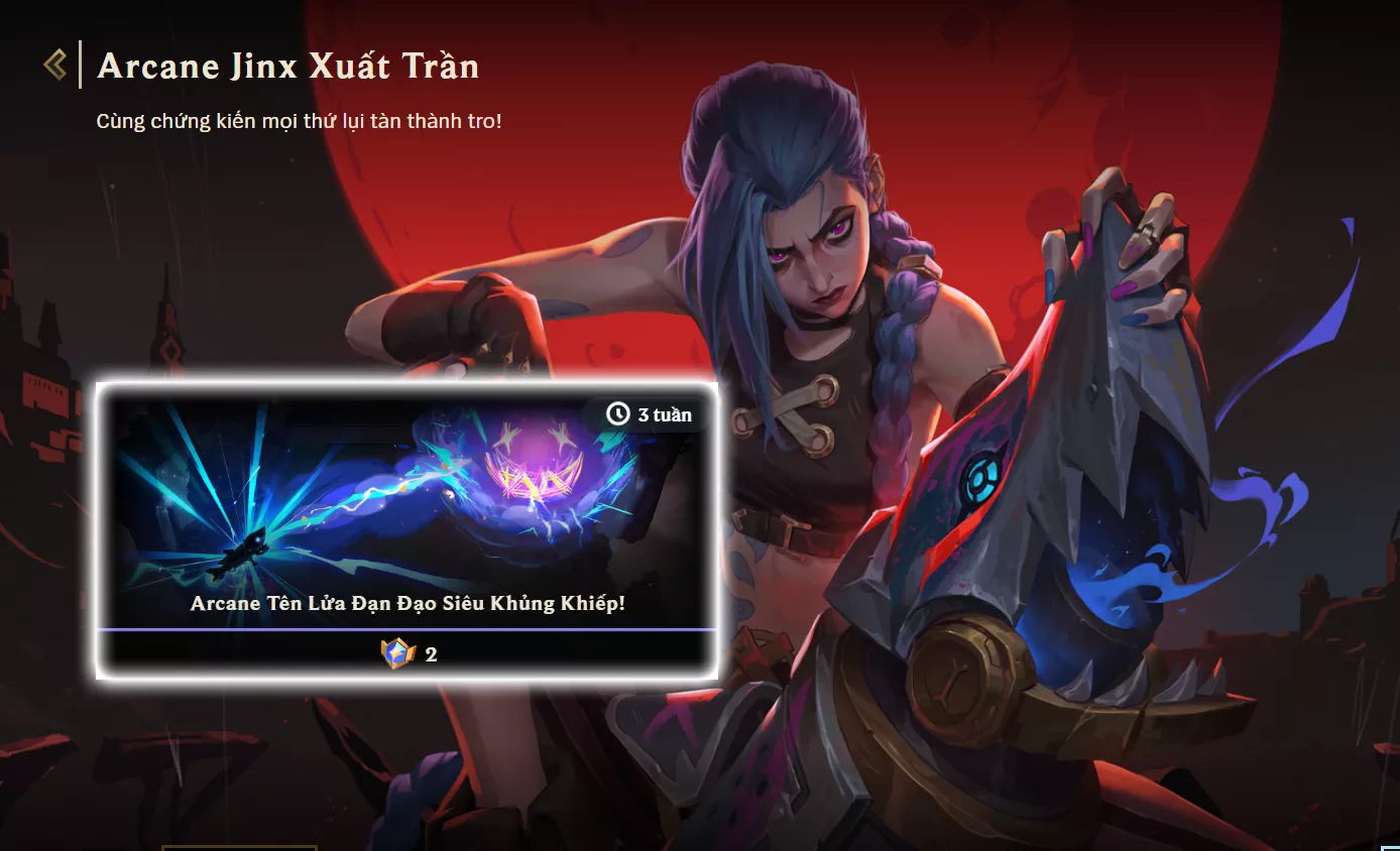 ACC TFT: Arcane Jinx xuất trần + Chưởng, dư 4 huy hiệu, trắng thông tin